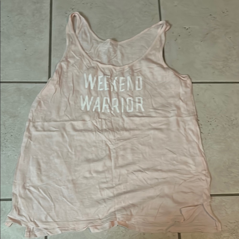Weekend Warrior Women's Pink Tank Top